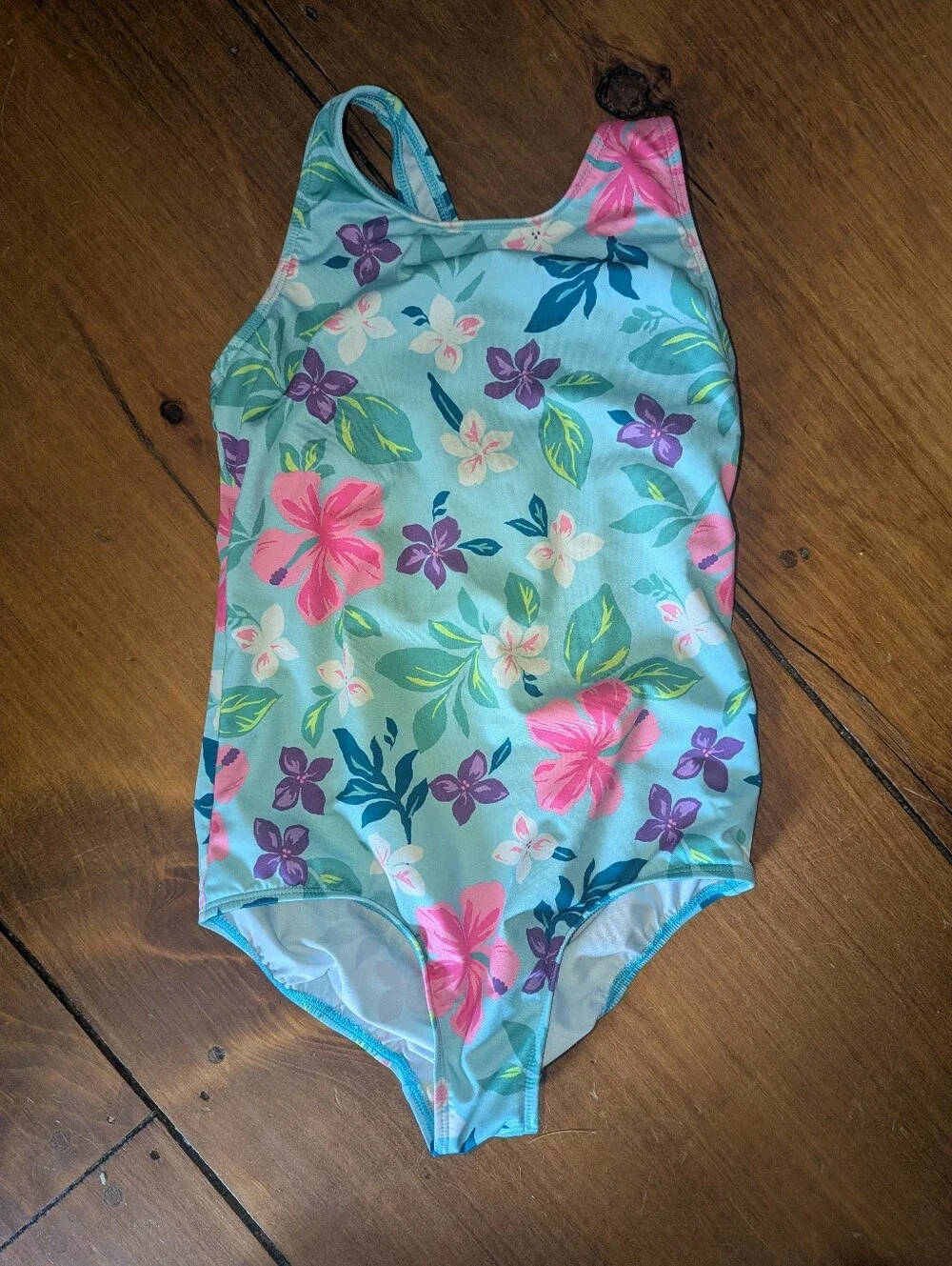 Like New Floral Bathingsuit 12 Girl